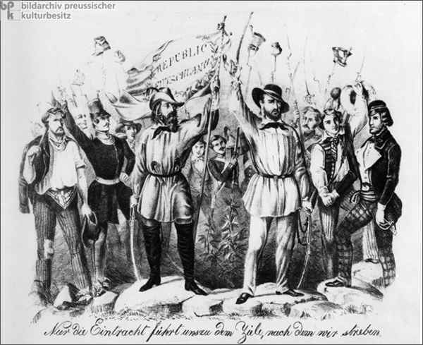 Die Führer des republikanischen Aufstands in Baden (1848)